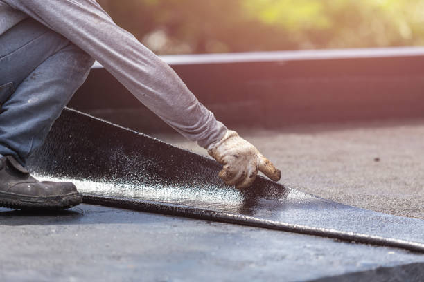 Professional Waterproofing technician working in Lawnside, NJ